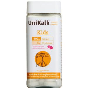 UniKalk Kids Jordbær, 90 stk (Udløb: 06/2025)